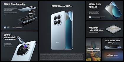 Las características técnicas del Redmi Note 15 Pro