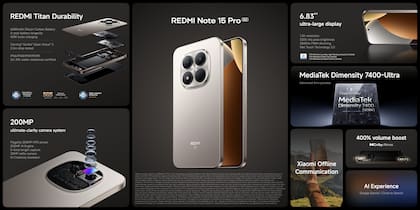 Las características técnicas del Redmi Note 15 Pro 5G