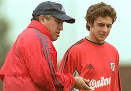 Américo Gallardo, con Pablo Aimar en su segundo ciclo en River