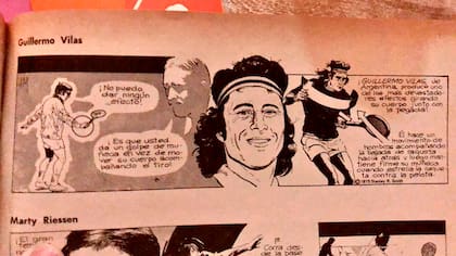 Las caricaturas con las clases de tenis de Stan Smith se publicaron en los 70 y 80 en distintos medios del mundo, entre ellos en LA NACION.