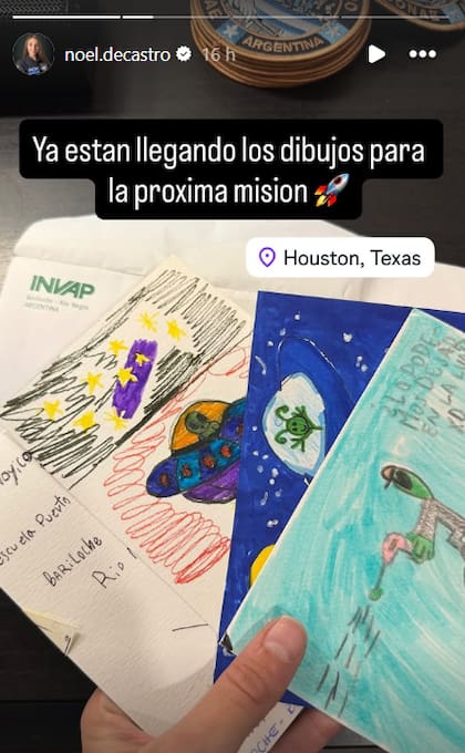 Las cartas de los niños ya empezaron su viaje hacia Estados Unidos antes de ir al espacio