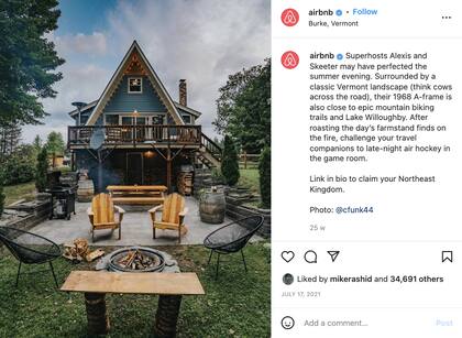 Las casas más elegidas por usuarios de Airbnb