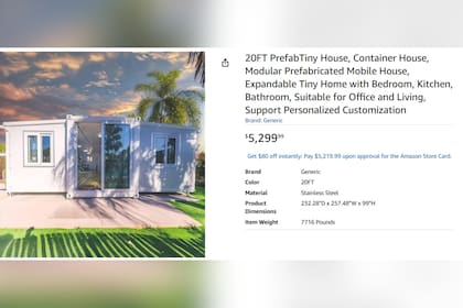 Las casas prefabricadas en Amazon pueden encontrarse en menos de US$6 mil, según sus características (Archivo)