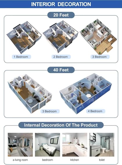 Las casas prefabricadas pueden expandirse según las necesidades de cada comprador (Amazon)