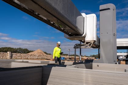 Las casas se construyen con un sistema llamado Vulcan.