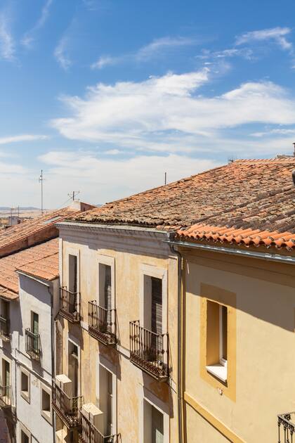 Las casitas y balcones de Trujillo