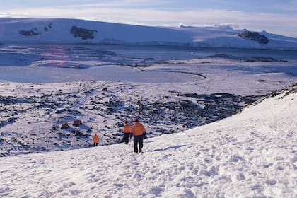 Las cercanías de la Base Esperanza, en la Antártida