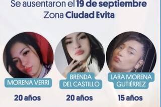 Hallaron muertas a Brenda, Morena y Lara, las jóvenes que desaparecieron el viernes en La Matanza