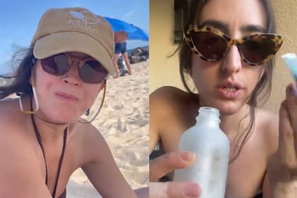 Las chicas se sorprendieron con su particular hallazgo (Foto: @marialaquecanta)