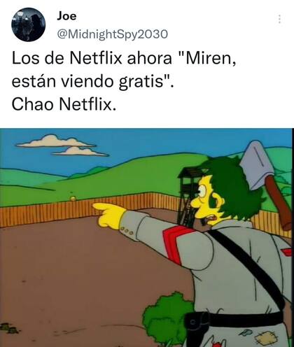 Las clásicas escenas de Los Simpson también hicieron lo suyo tras el aviso de Netflix
