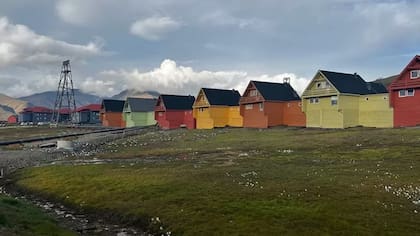 Las coloridas casas de Svalbard