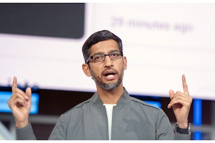 Sundar Pichai, CEO de Alphabet, el conglomerado al que pertenece Google. La compañía dio de baja Stadia y, hacia fin de año, enfrentó un nuevo desafío: ChatGPT