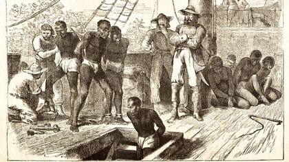 Las condiciones en los barcos de esclavos, que en general estaban superpoblados, eran inhumanas