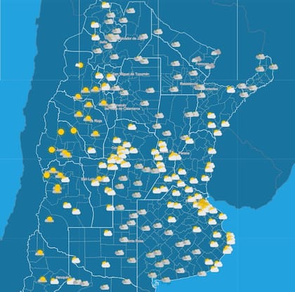 Las condiciones meteorológicas para el centro y norte del país