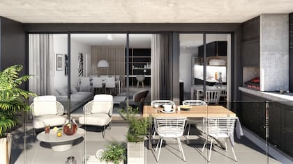 Las construcciones modernas suelen incluir parrilla y hasta pileta de lavar y mesada en sus balcones, con el espacio para armar un ambiente exterior