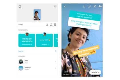 Las consultas recibidas se pueden ver desde la parte de estadísticas de la publicación en Instagram Stories, y las respuestas se pueden realizar de forma pública sin mención alguna al autor