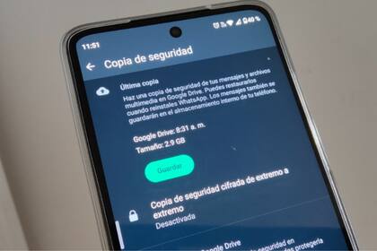 Las copias de seguridad permiten guardar contactos, mensajes y demás archivos contenidos en el celular