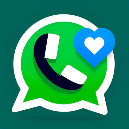 Las creaciones de la IA para el "modo corazón azúl de WhatsApp"