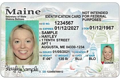 Las credenciales que no cumplen con la Real ID están marcadas con la leyenda: “No destinado a fines federales”