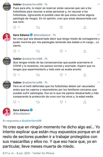 Las críticas de los usuarios a la esposa de Isco Alarcón por defender la vacunación de los futbolistas