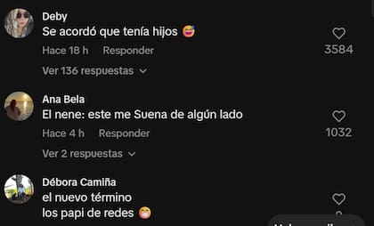 Las críticas que recibió De Paul en los comentarios de su cuenta de TikTok