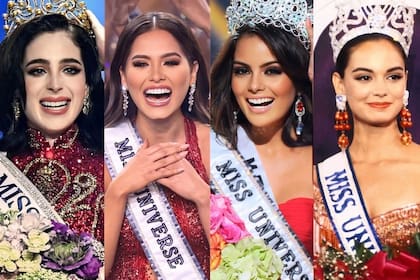 Las cuatro Miss Universo de México han ganado la corona por la tradición de usar un vestido rojo en la gala final (Instagram/@telemundo)