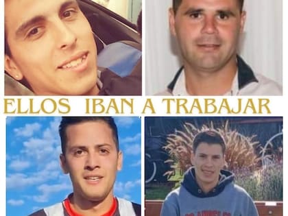 Las cuatro víctimas del choque