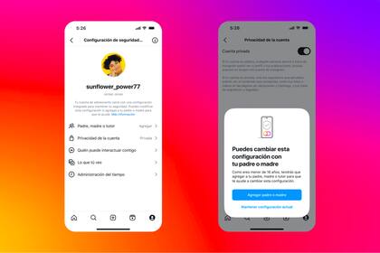 Las Cuentas de Adolescentes son cuentas de por sí privadas, es decir que sus publicaciones solo son vistas por aquellos que ellos acepten como seguidores