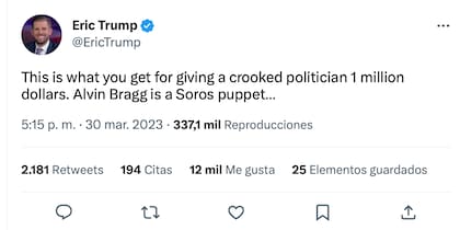 Las declaraciones de los hijos de Trump