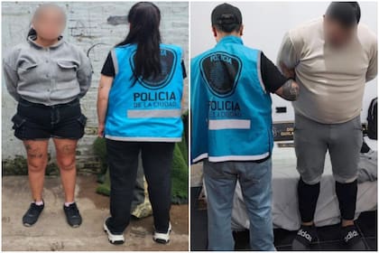 Las detenciones estuvieron a cargo de detectives de la Policía de la Ciudad