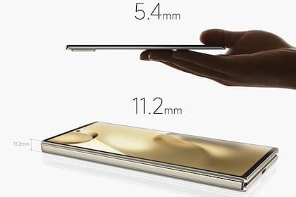 Las dimensiones del Xiaomi Mix Fold2 cuando está abierto y cuando está cerrado