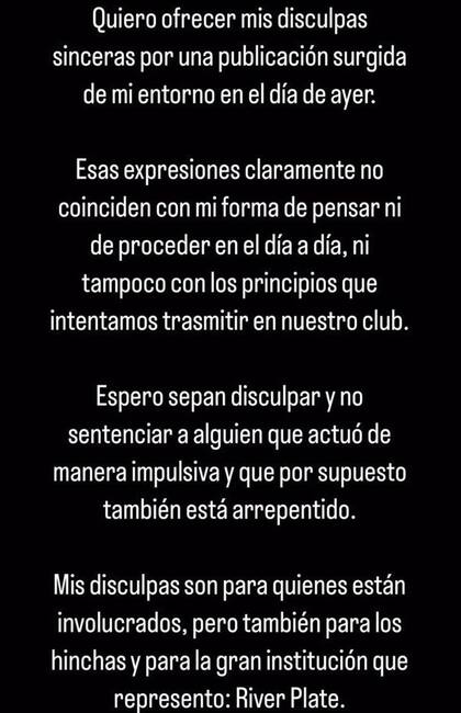 Las disculpas de David Martínez, tras el posteo de su hermano Lucas