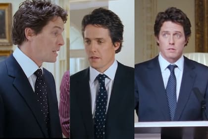 Las distintas corbatas que lució Hugh Grant en una escena