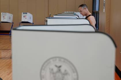 Las distintas formas de votar en San Diego, California (AP Foto/Seth Wenig)