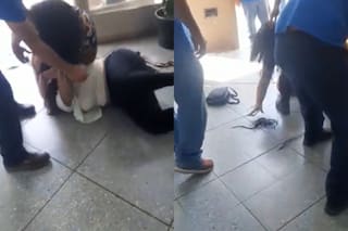 Se encontró en la municipalidad con una mujer a la que le hizo un reclamo y se vengó de la peor manera