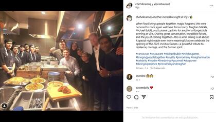 Las dos parejas aprovecharon la reunión para salir a cenar (Foto: Instagram @chefvikramvij)