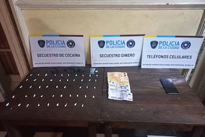 Las dosis de cocaína secuestradas