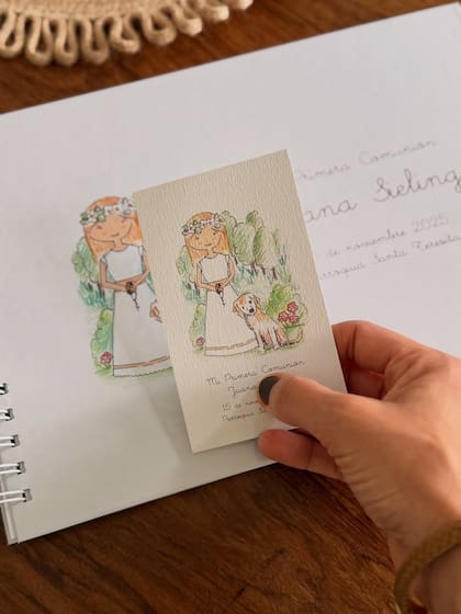 Las emotivas estampitas de la hija de la actriz (Foto: Instagram/@m.klooster)