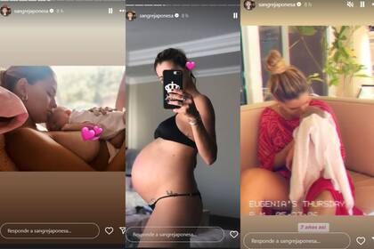 Las emotivas fotos de la China Suárez por el cumpleaños de Magnolia (Captura: Instagram @sangrejaponesa)