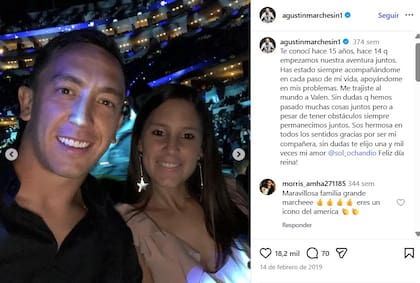 Las emotivas palabras de Marchesín para su esposa