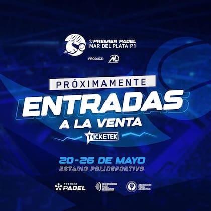 Las entradas para el Premier Padel en la Argentina