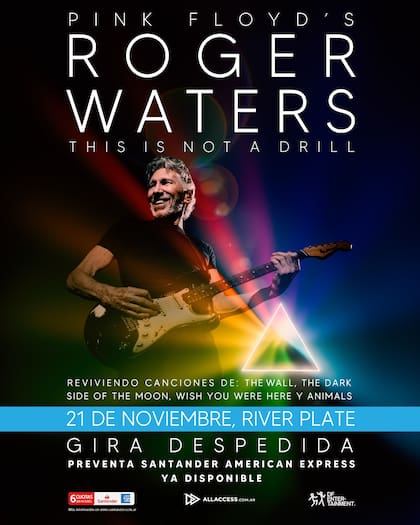 Las entradas para Roger Waters en River Plate ya están a la venta
