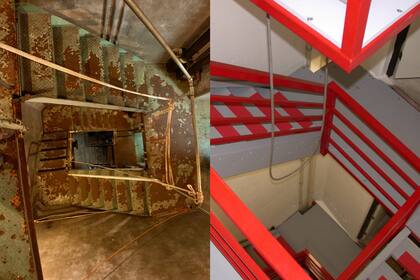 Las escaleras fueron modificadas debido al estado en el que se encontraban por el paso de los años