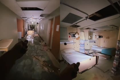 Las escalofriantes imágenes del hospital abandonado