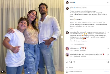 Las especiales palabras de Jimena Barón en el primer día del año (Foto: Instagram @jmena)
