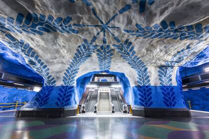 Las estaciones del metro son como una galería de arte