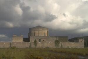 Las estructuras de hormigón de la central han resistido el paso del tiempo