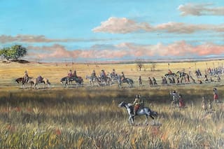 Escenas de una feroz ceremonia en las exequias del cacique Painé Güor