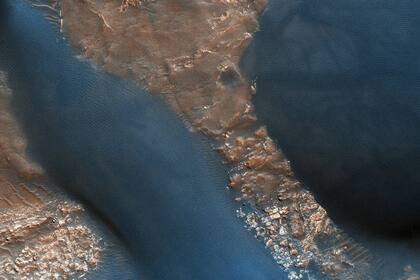 Las extrañas formas se deberían al sentido del viento