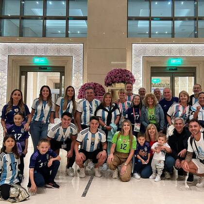 Las familias de los futbolistas se divirtieron durante el Mundial (Foto: Instagram @linda.raff)